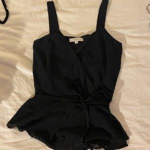 LOFT Peplum Wrap Top. Worn Once. EUC